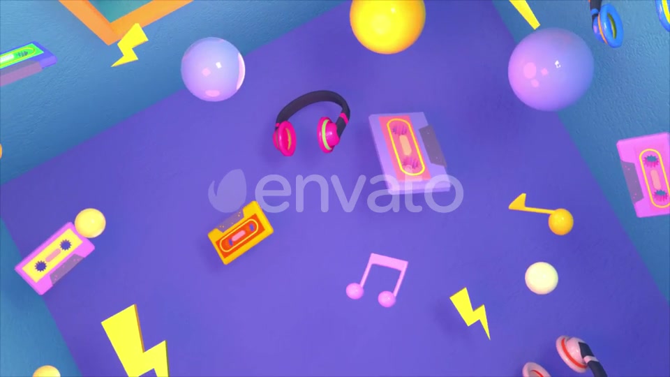 90s Hipster Music Room Videohive 24577774 Motion Graphics Image 4