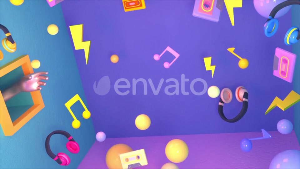 90s Hipster Music Room Videohive 24577774 Motion Graphics Image 5