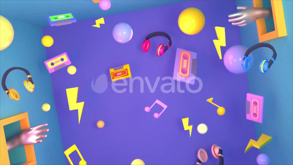90s Hipster Music Room Videohive 24577774 Motion Graphics Image 7