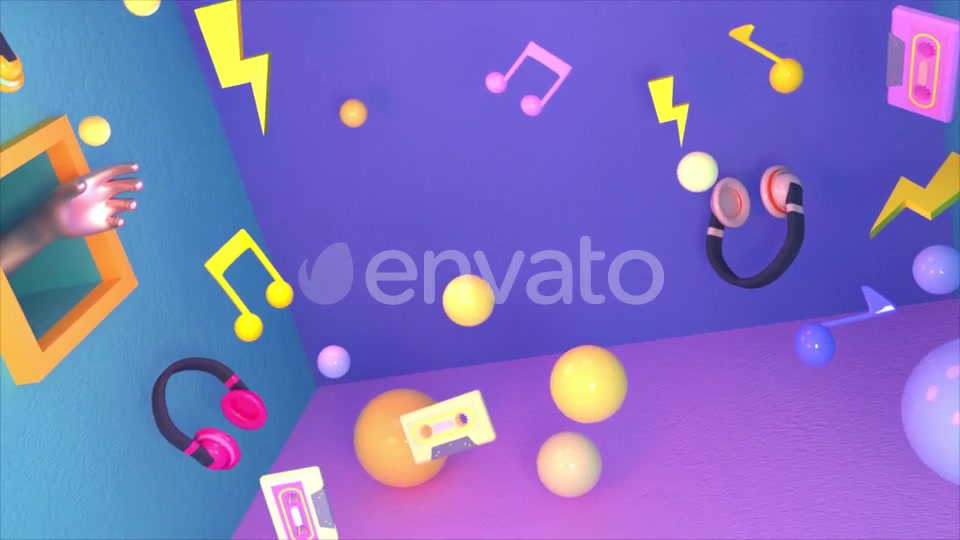 90s Hipster Music Room Videohive 24577774 Motion Graphics Image 8