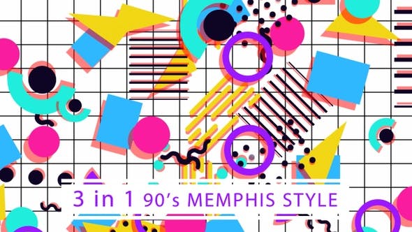 90s Memphis Style (White) - 24090280 Videohive Download