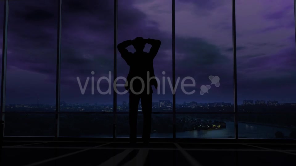 A Businessman Holds His Head When Thunder Clouds Gather Around Him Videohive 20524349 Motion Graphics Image 8