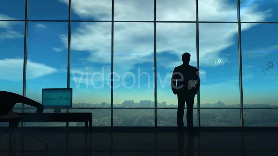 A Businessman Investigates A Lot Of Corporate Data Videohive 20833432 Motion Graphics Image 1