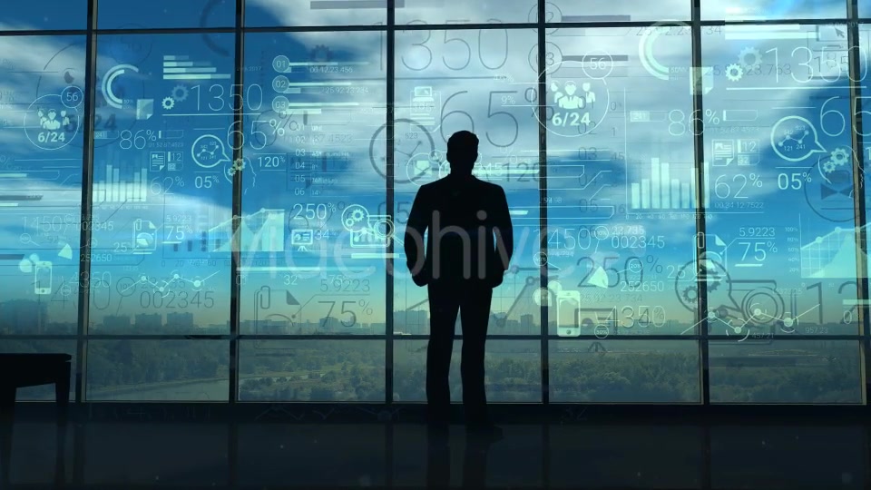 A Businessman Investigates A Lot Of Corporate Data Videohive 20833432 Motion Graphics Image 4