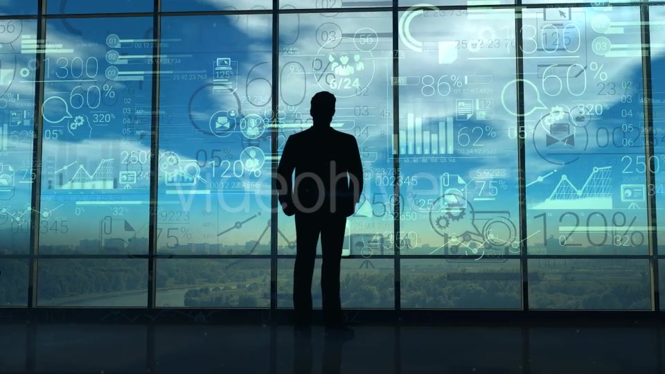 A Businessman Investigates A Lot Of Corporate Data Videohive 20833432 Motion Graphics Image 5