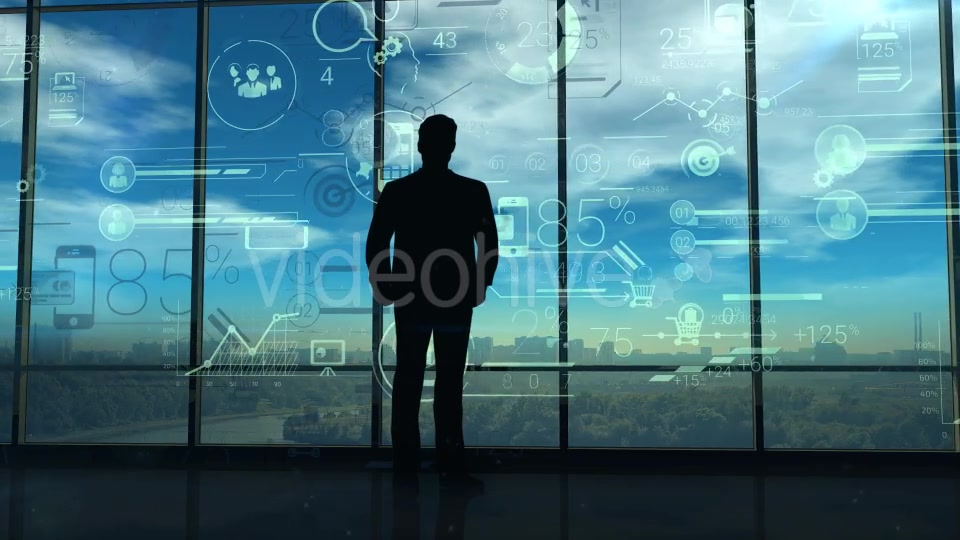 A Businessman Investigates A Lot Of Corporate Data Videohive 20833432 Motion Graphics Image 7