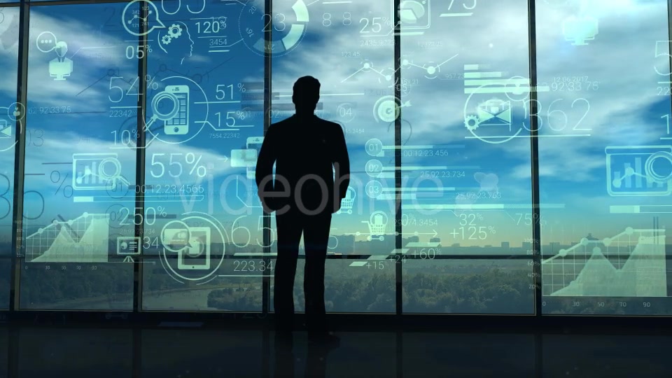 A Businessman Investigates A Lot Of Corporate Data Videohive 20833432 Motion Graphics Image 8
