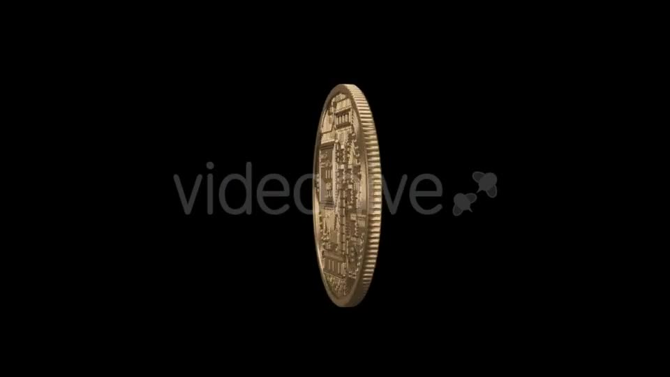A Coiling Loop Bitcoin Coin Videohive 21348726 Motion Graphics Image 1