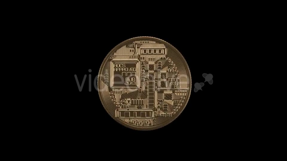 A Coiling Loop Bitcoin Coin Videohive 21348726 Motion Graphics Image 3