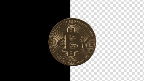 A Coiling Loop Bitcoin Coin - Videohive 21348726 Download
