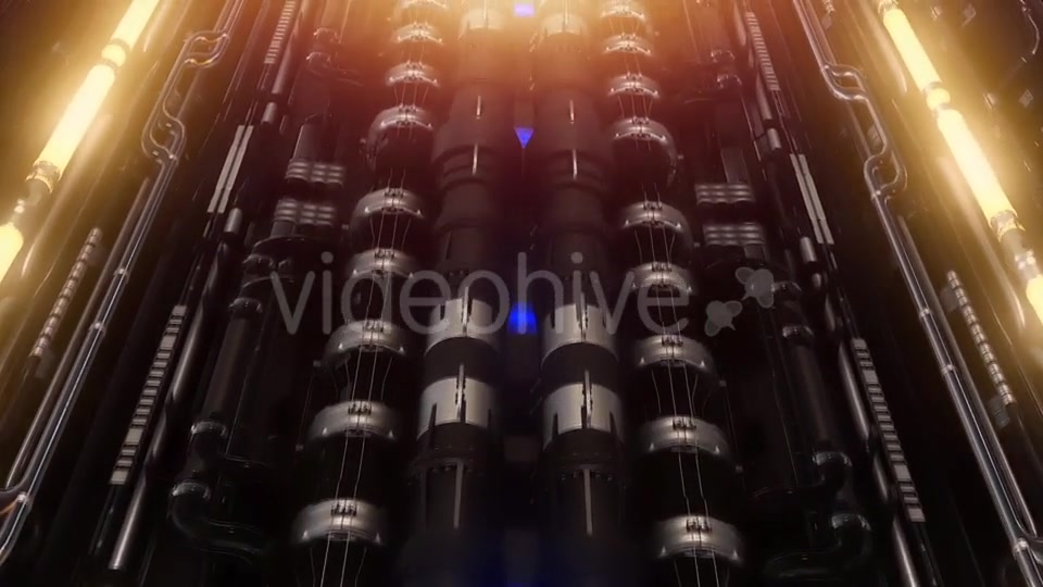 A Loop VJ Futuristic Tunnel of Pipes and Neon Lamps Videohive 19956032 Motion Graphics Image 10
