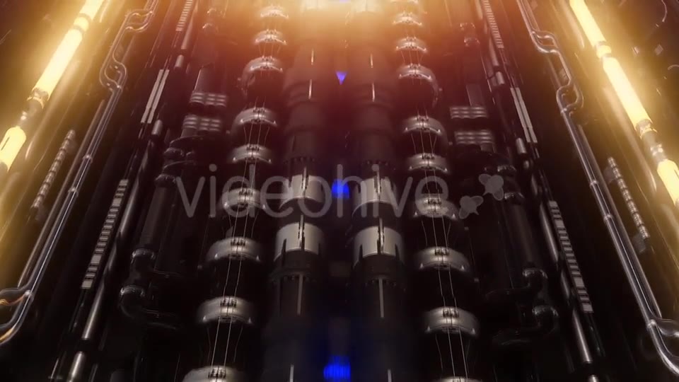 A Loop VJ Futuristic Tunnel of Pipes and Neon Lamps Videohive 19956032 Motion Graphics Image 11