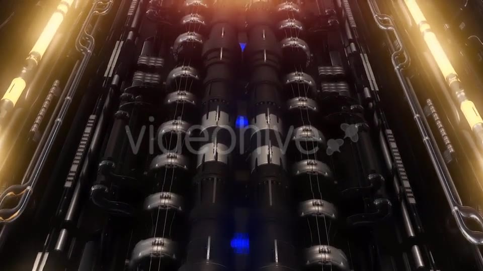 A Loop VJ Futuristic Tunnel of Pipes and Neon Lamps Videohive 19956032 Motion Graphics Image 12