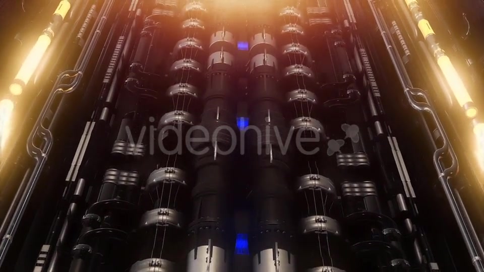 A Loop VJ Futuristic Tunnel of Pipes and Neon Lamps Videohive 19956032 Motion Graphics Image 4