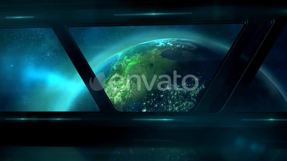 A Porthole Of A Ship Flying Up To Earth Videohive 22454972 Motion Graphics Image 6