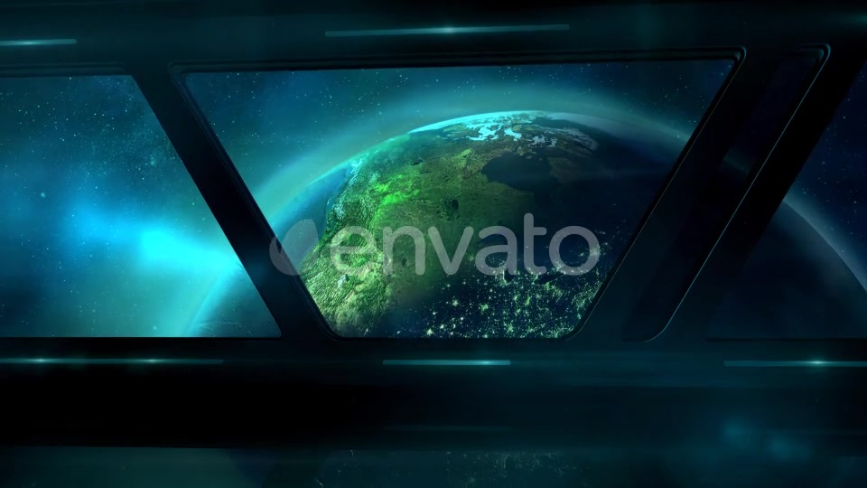 A Porthole Of A Ship Flying Up To Earth Videohive 22454972 Motion Graphics Image 7