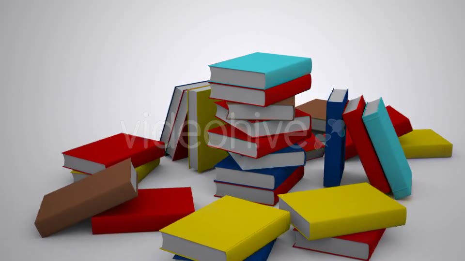 A Stack of Books Background Videohive 9818184 Motion Graphics Image 2