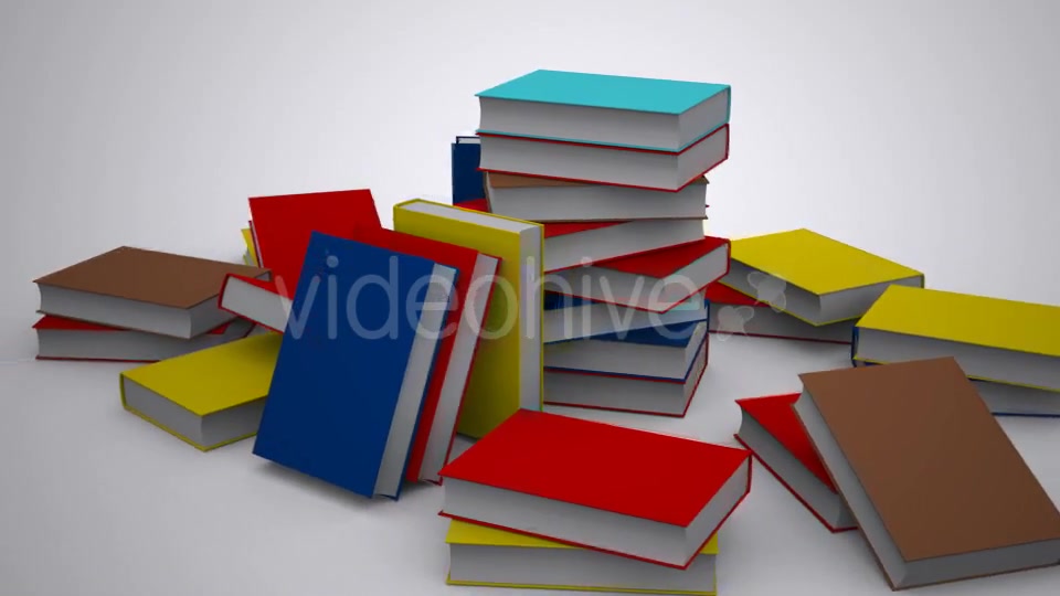 A Stack of Books Background Videohive 9818184 Motion Graphics Image 9