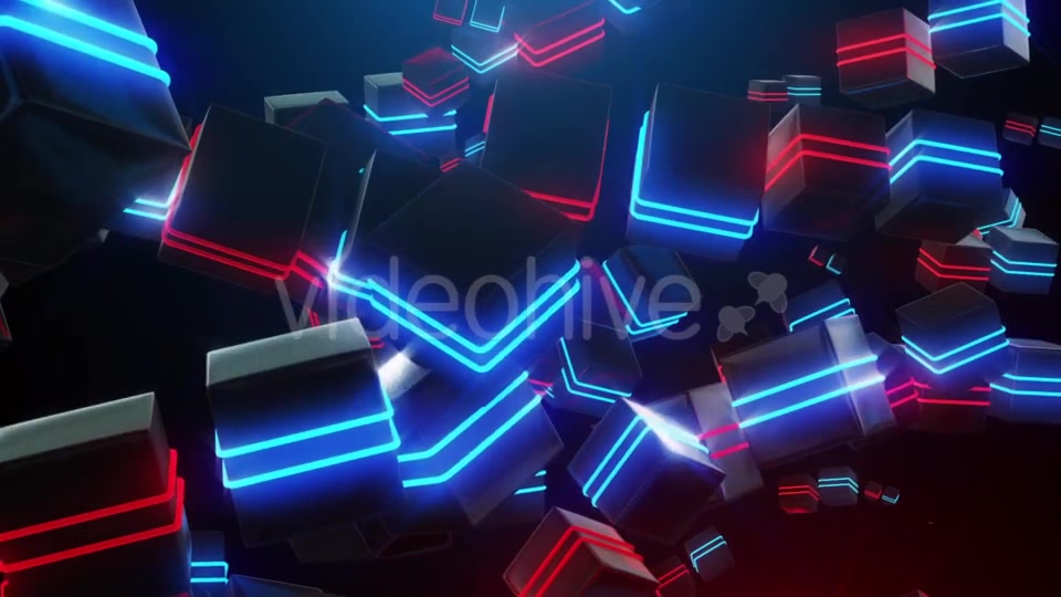 Abstract Blue and Red Neon Squares Videohive 19976369 Motion Graphics Image 10