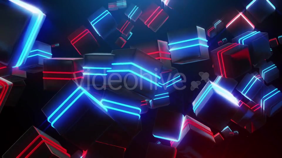 Abstract Blue and Red Neon Squares Videohive 19976369 Motion Graphics Image 7