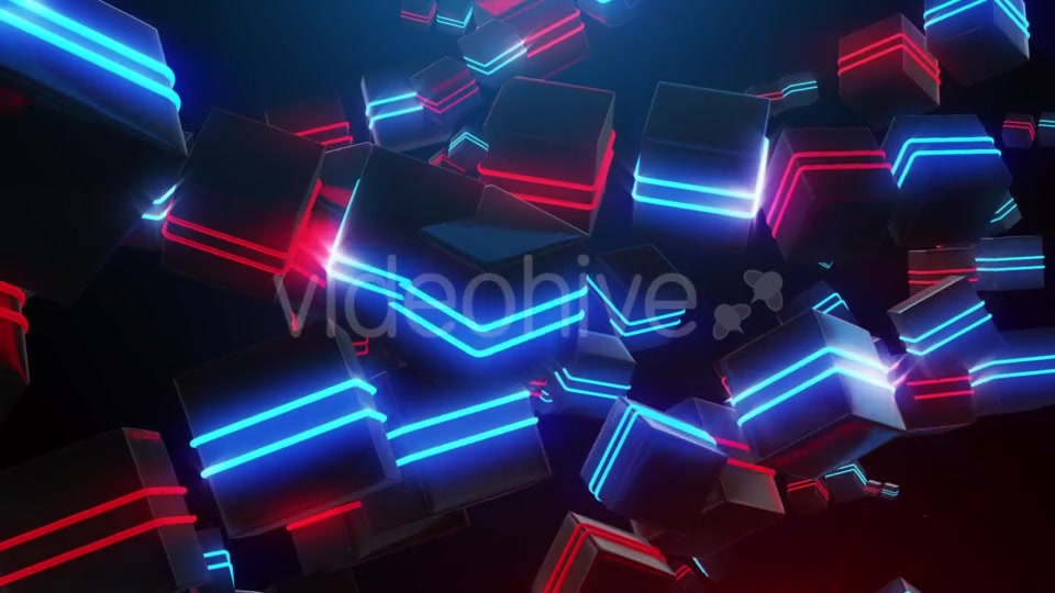 Abstract Blue and Red Neon Squares Videohive 19976369 Motion Graphics Image 9