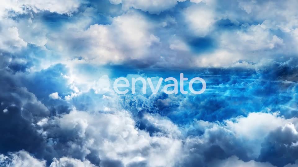 Abstract Blue and White Clouds in Daytime Sky Videohive 23602510 Motion Graphics Image 1