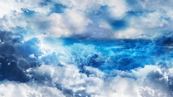 Abstract Blue and White Clouds in Daytime Sky - Download Videohive 23602510
