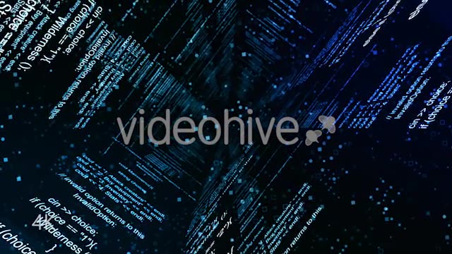 Abstract Blue Coding Wall Videohive 20724324 Motion Graphics Image 2