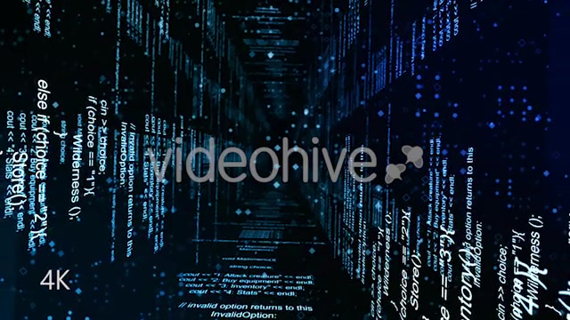 Abstract Blue Coding Wall Videohive 20724324 Motion Graphics Image 3