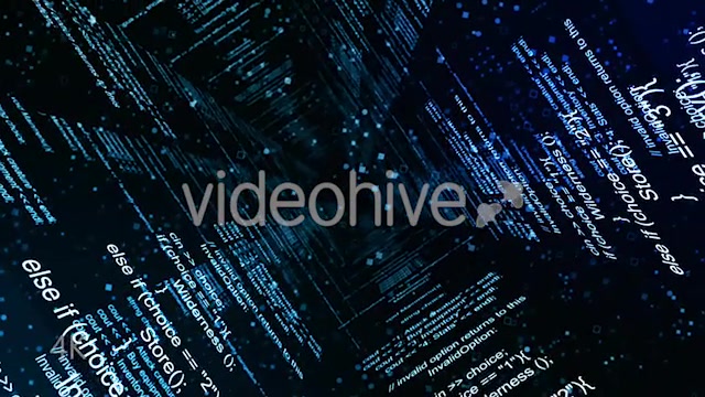 Abstract Blue Coding Wall Videohive 20724324 Motion Graphics Image 4