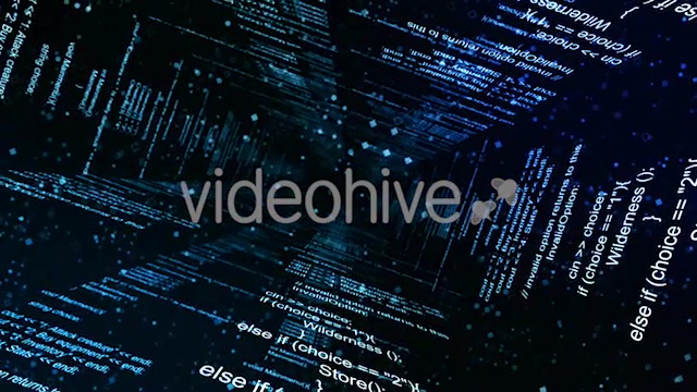 Abstract Blue Coding Wall Videohive 20724324 Motion Graphics Image 5