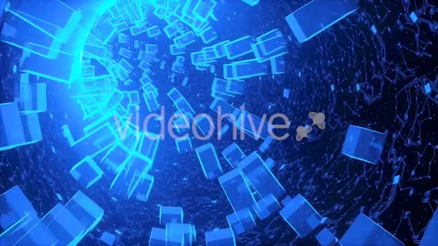 Abstract Blue Hardware Tunnel High Technology Videohive 20924575 Motion Graphics Image 1