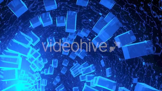 Abstract Blue Hardware Tunnel High Technology Videohive 20924575 Motion Graphics Image 3