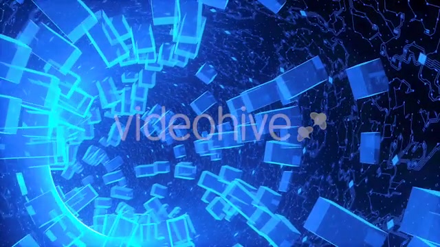Abstract Blue Hardware Tunnel High Technology Videohive 20924575 Motion Graphics Image 7