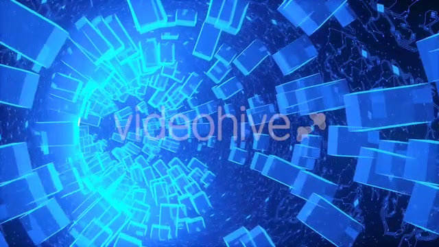 Abstract Blue Hardware Tunnel High Technology Videohive 20924575 Motion Graphics Image 9