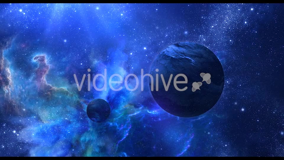 Abstract Blue Space Background with Planets and Shine of Star Videohive 20901237 Motion Graphics Image 2