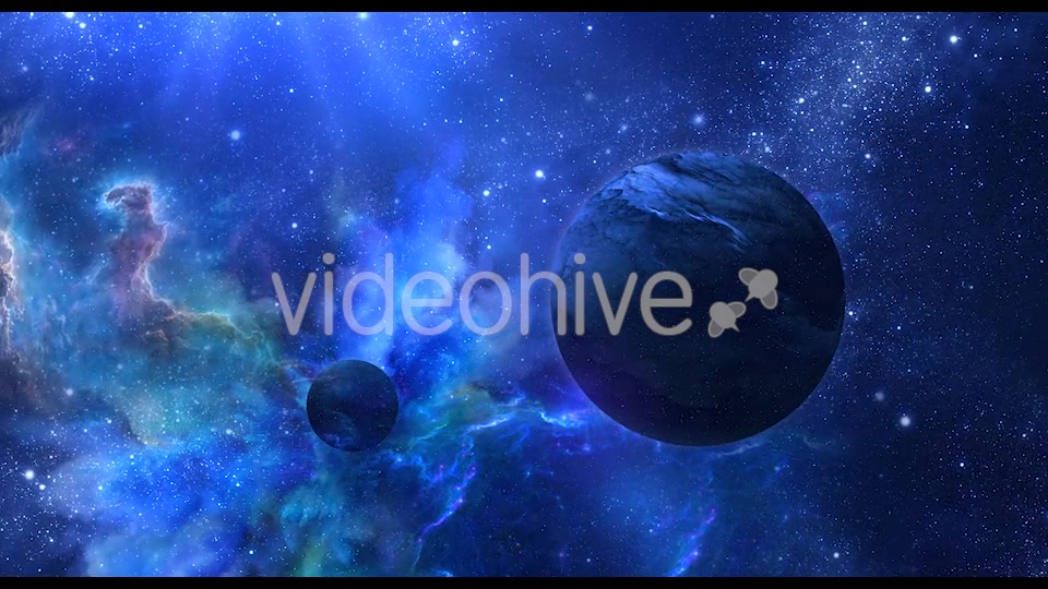 Abstract Blue Space Background with Planets and Shine of Star Videohive 20901237 Motion Graphics Image 3