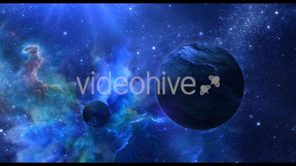Abstract Blue Space Background with Planets and Shine of Star Videohive 20901237 Motion Graphics Image 4