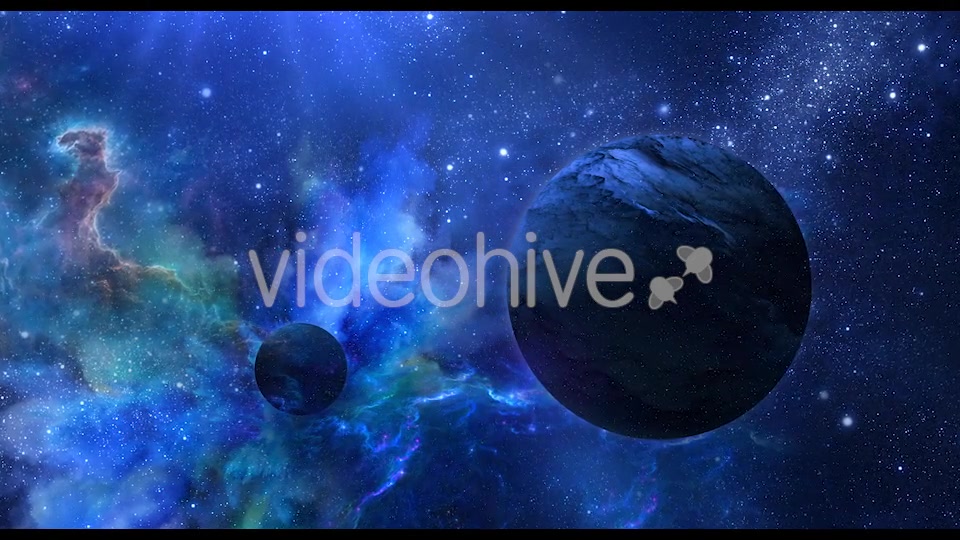 Abstract Blue Space Background with Planets and Shine of Star Videohive 20901237 Motion Graphics Image 5