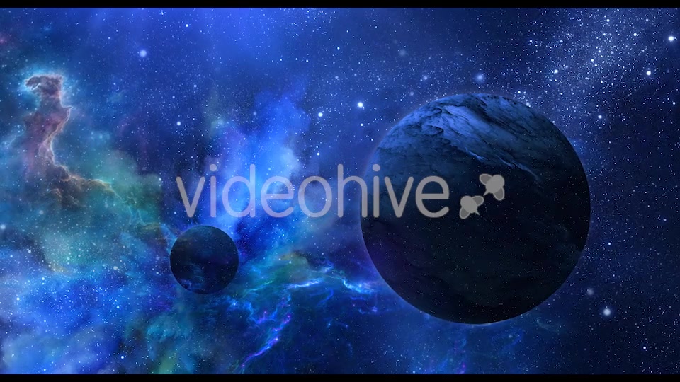 Abstract Blue Space Background with Planets and Shine of Star Videohive 20901237 Motion Graphics Image 6