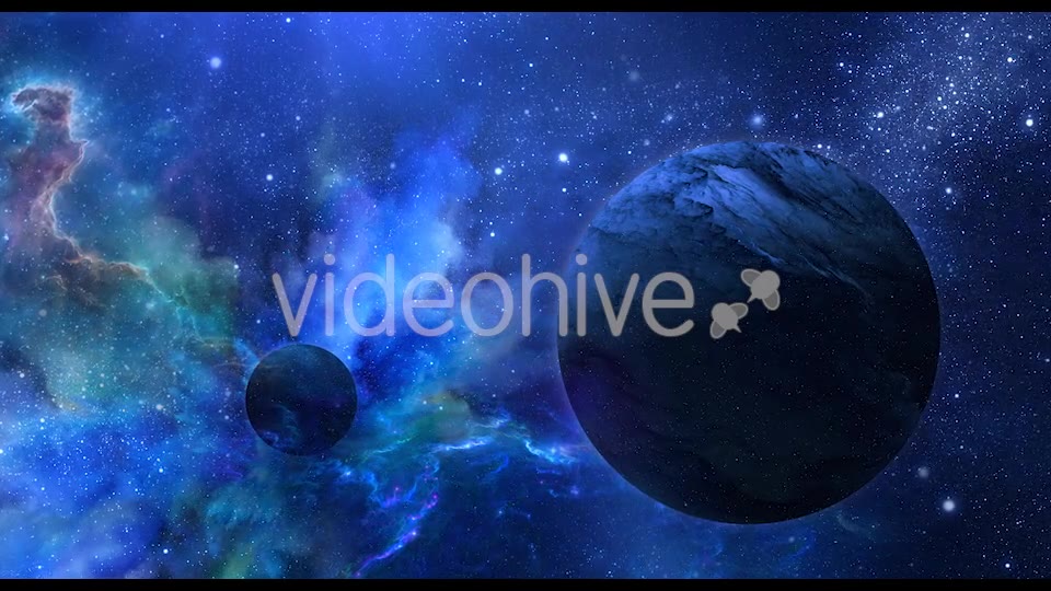 Abstract Blue Space Background with Planets and Shine of Star Videohive 20901237 Motion Graphics Image 7