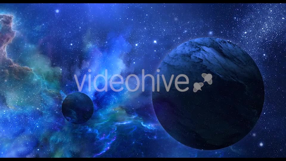 Abstract Blue Space Background with Planets and Shine of Star Videohive 20901237 Motion Graphics Image 8