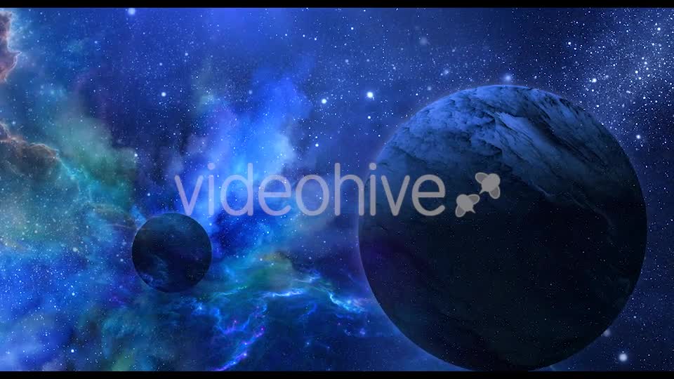Abstract Blue Space Background with Planets and Shine of Star Videohive 20901237 Motion Graphics Image 9