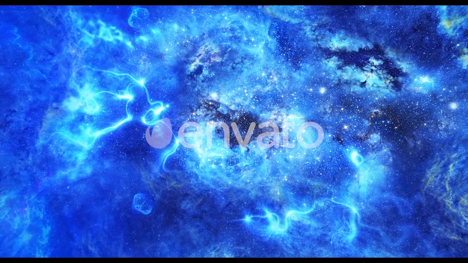 Abstract Blue Space Nebula and Energy Waves Videohive 21584818 Motion Graphics Image 2