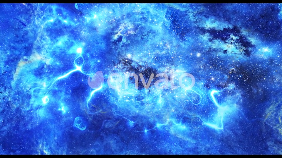 Abstract Blue Space Nebula and Energy Waves Videohive 21584818 Motion Graphics Image 3