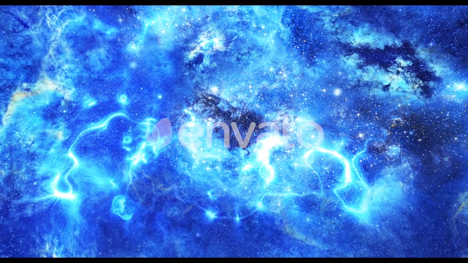 Abstract Blue Space Nebula and Energy Waves Videohive 21584818 Motion Graphics Image 4