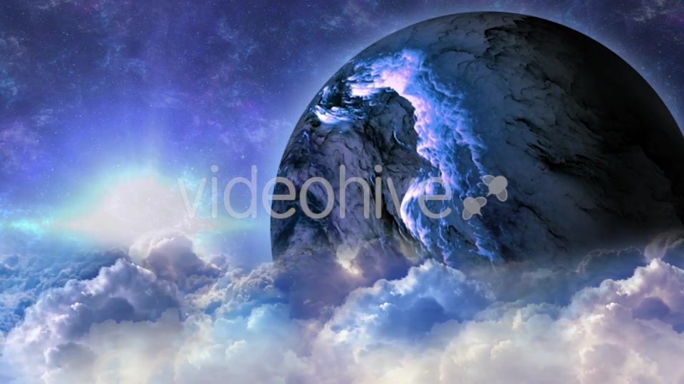 Abstract Clouds in Space with Planet and Shine Star Videohive 21059530 Motion Graphics Image 10