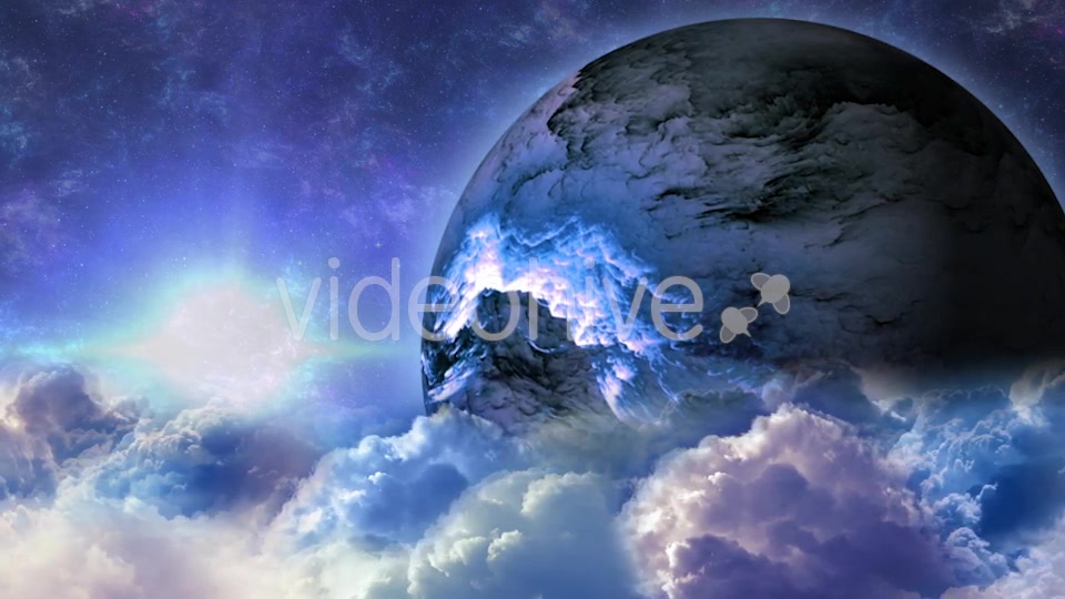 Abstract Clouds in Space with Planet and Shine Star Videohive 21059530 Motion Graphics Image 4