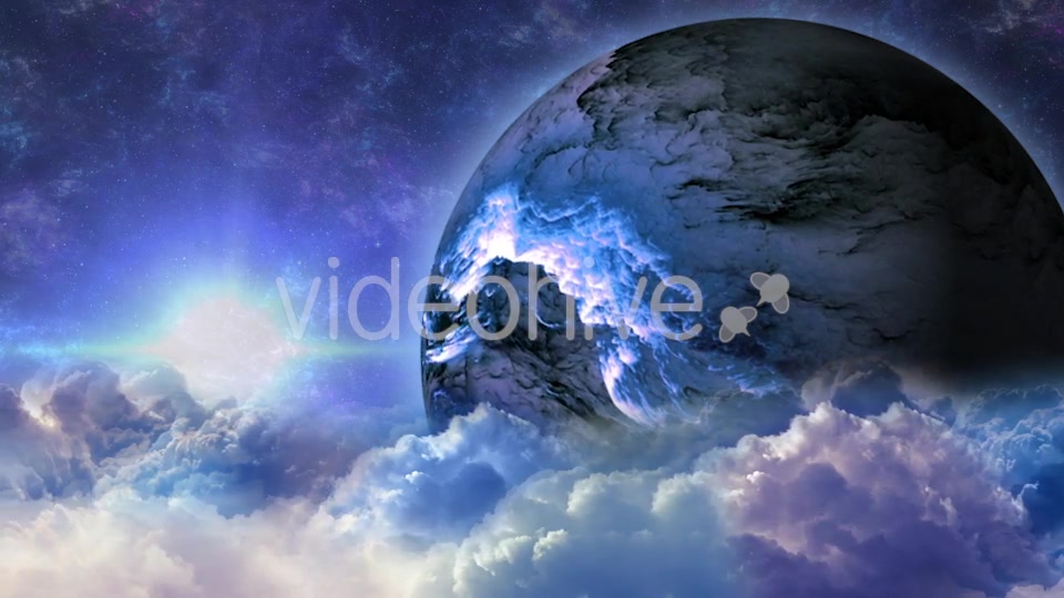 Abstract Clouds in Space with Planet and Shine Star Videohive 21059530 Motion Graphics Image 5
