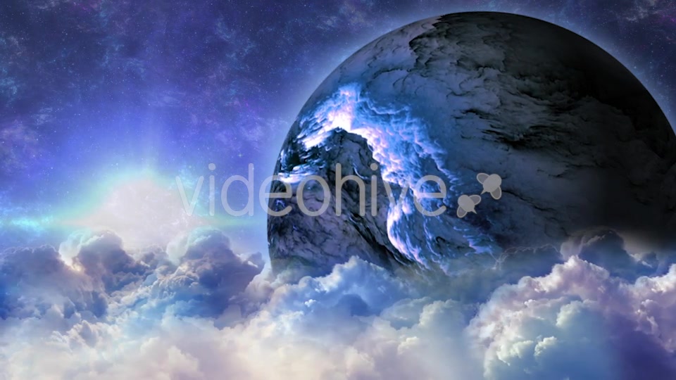 Abstract Clouds in Space with Planet and Shine Star Videohive 21059530 Motion Graphics Image 7
